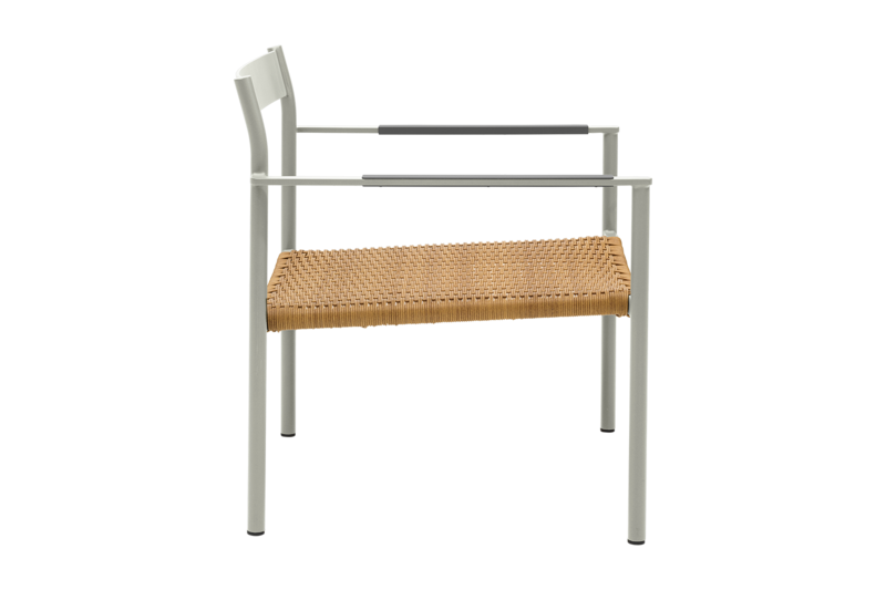 DK loungefåtölj Light Grey/Natur