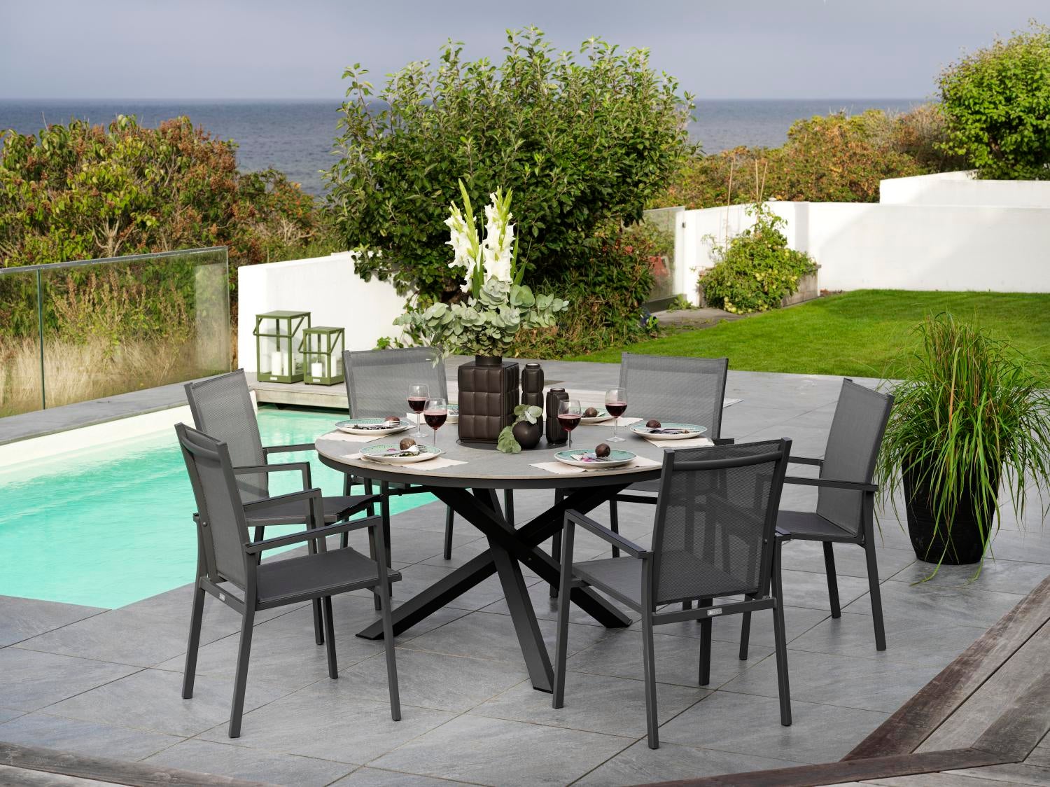 Kenora matbord Antracit/Grå