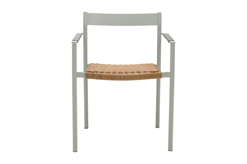 DK matstol Light Grey/Natur
