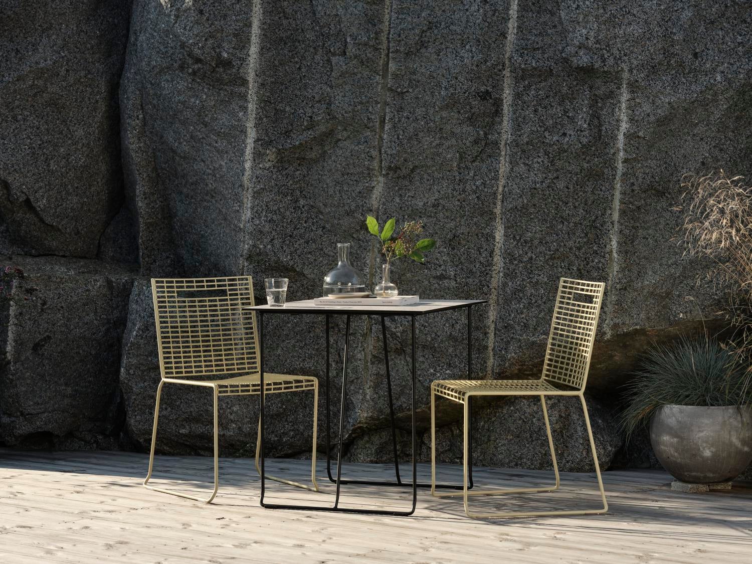 Laminat bordsskiva Beige/terrazzo