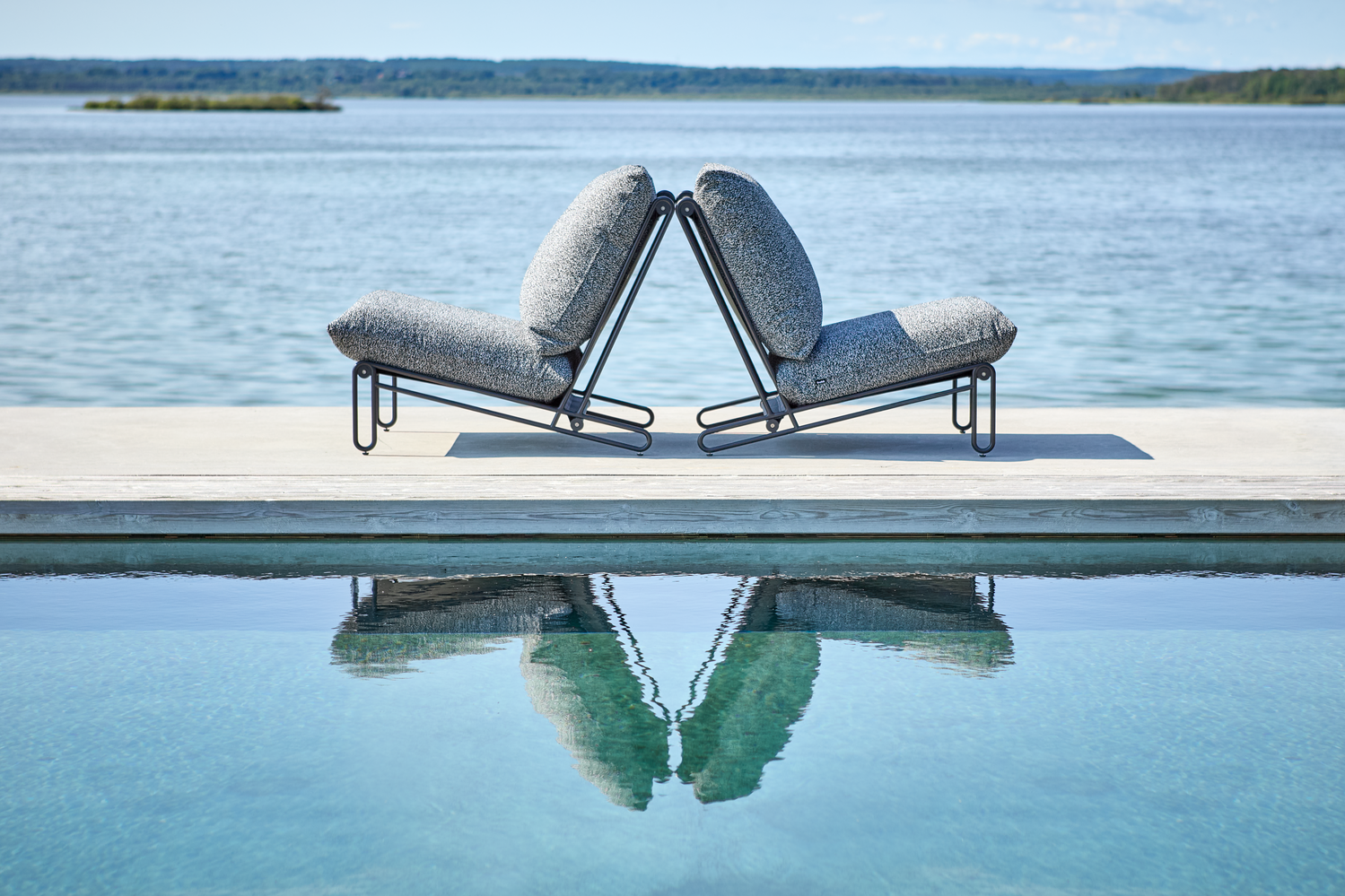 Blixt loungefåtölj Svart/Teddy Ant