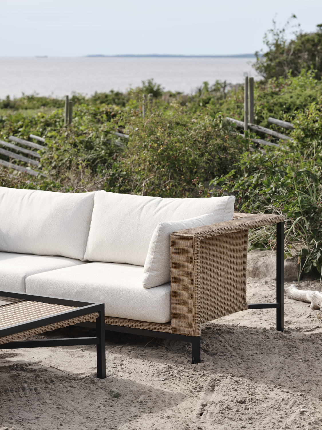 Shell 2,5-sits soffa Rustik/Teddy Rice