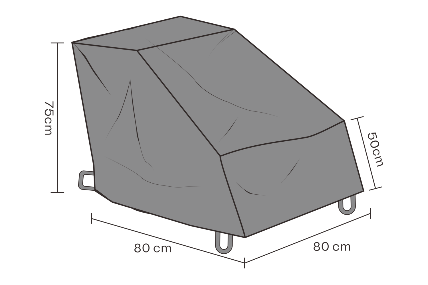 Möbelskydd fåtölj Svart - Andas