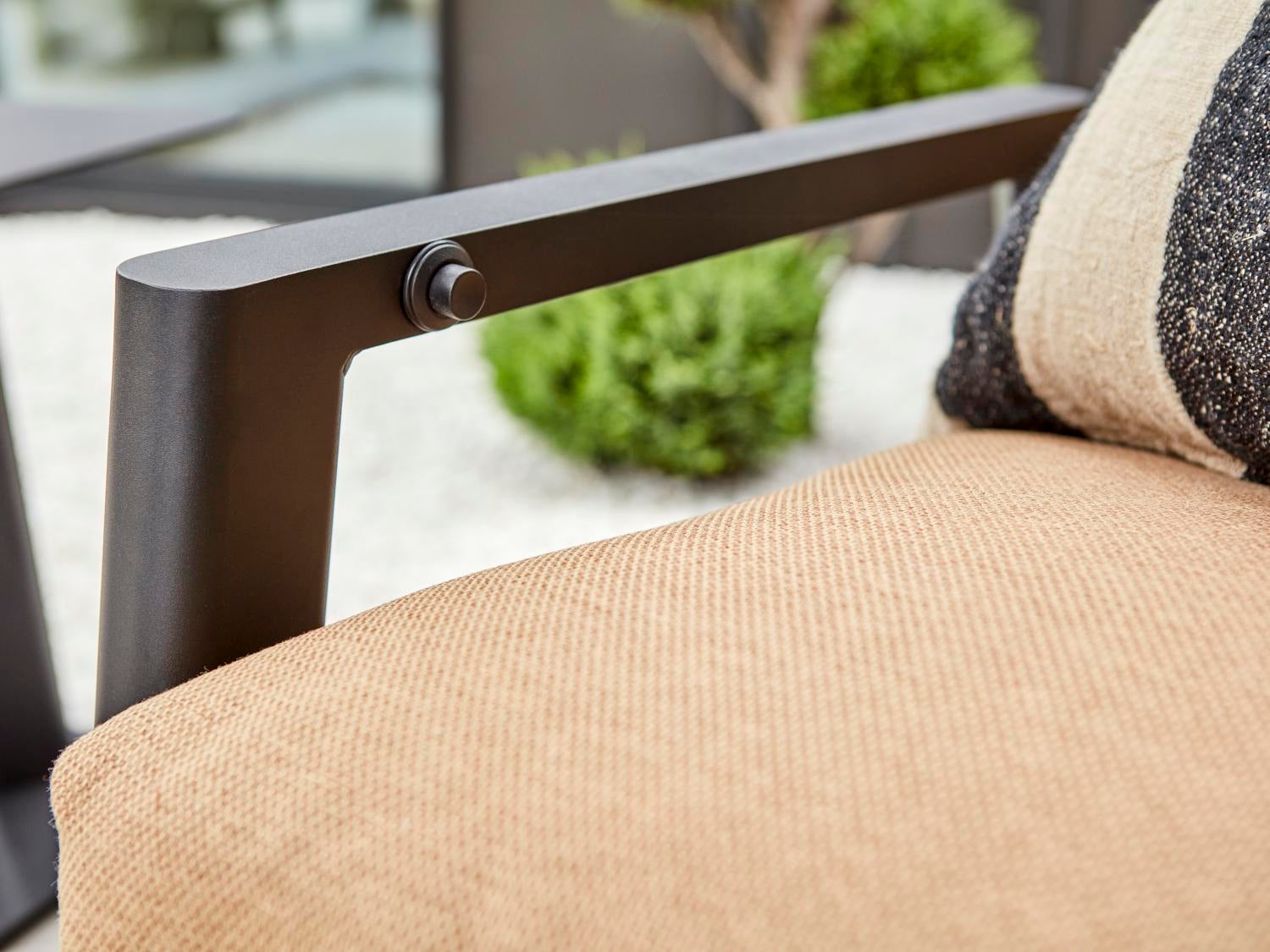 Slide positionsfåtölj Svart/Cinnamon Gold