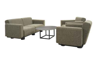 Bolster fåtölj Antracit/Teddy Verde