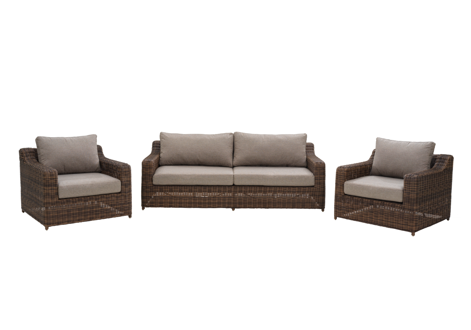 Glendon 2,5-sits soffa Dark Brown/Soft Moose
