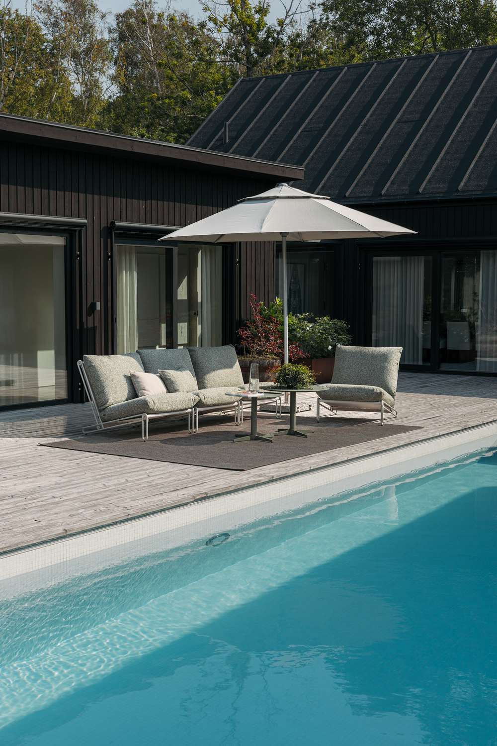 Blixt loungefåtölj Light Grey/Teddy Verde