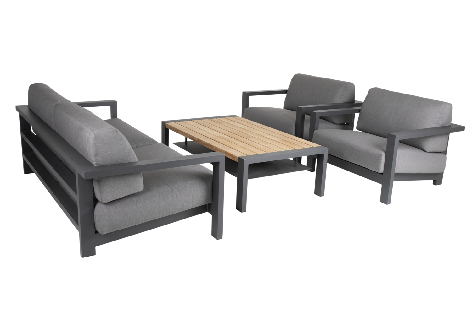 Amesdale soffbord Antracit/Teak