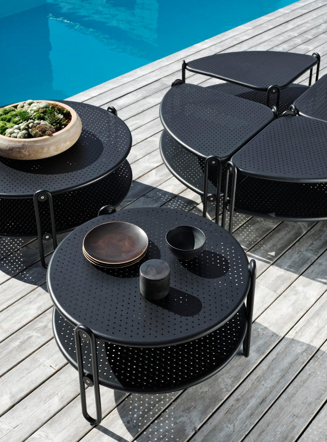 Blixt soffbord Svart