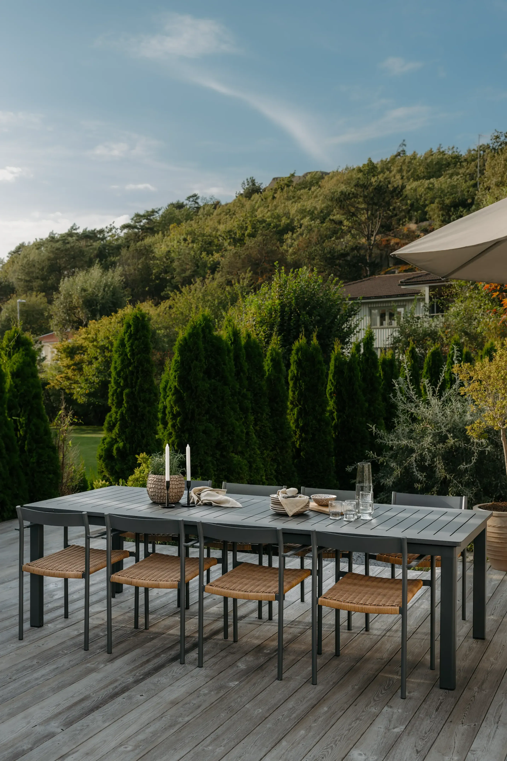 DK matstol Antracit/Natur