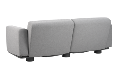 Bolster 2,5-sits soffa Antracit/Teddy Grey