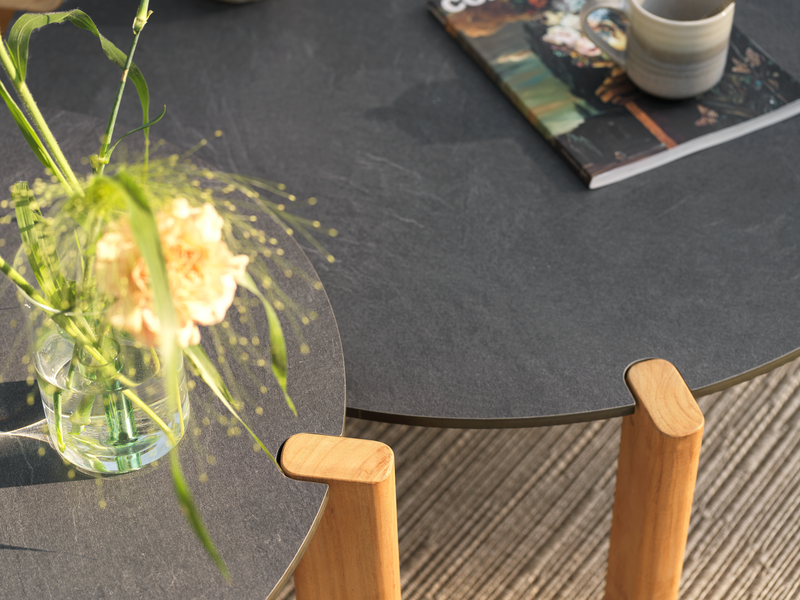 Domino soffbord Antracit/Teak