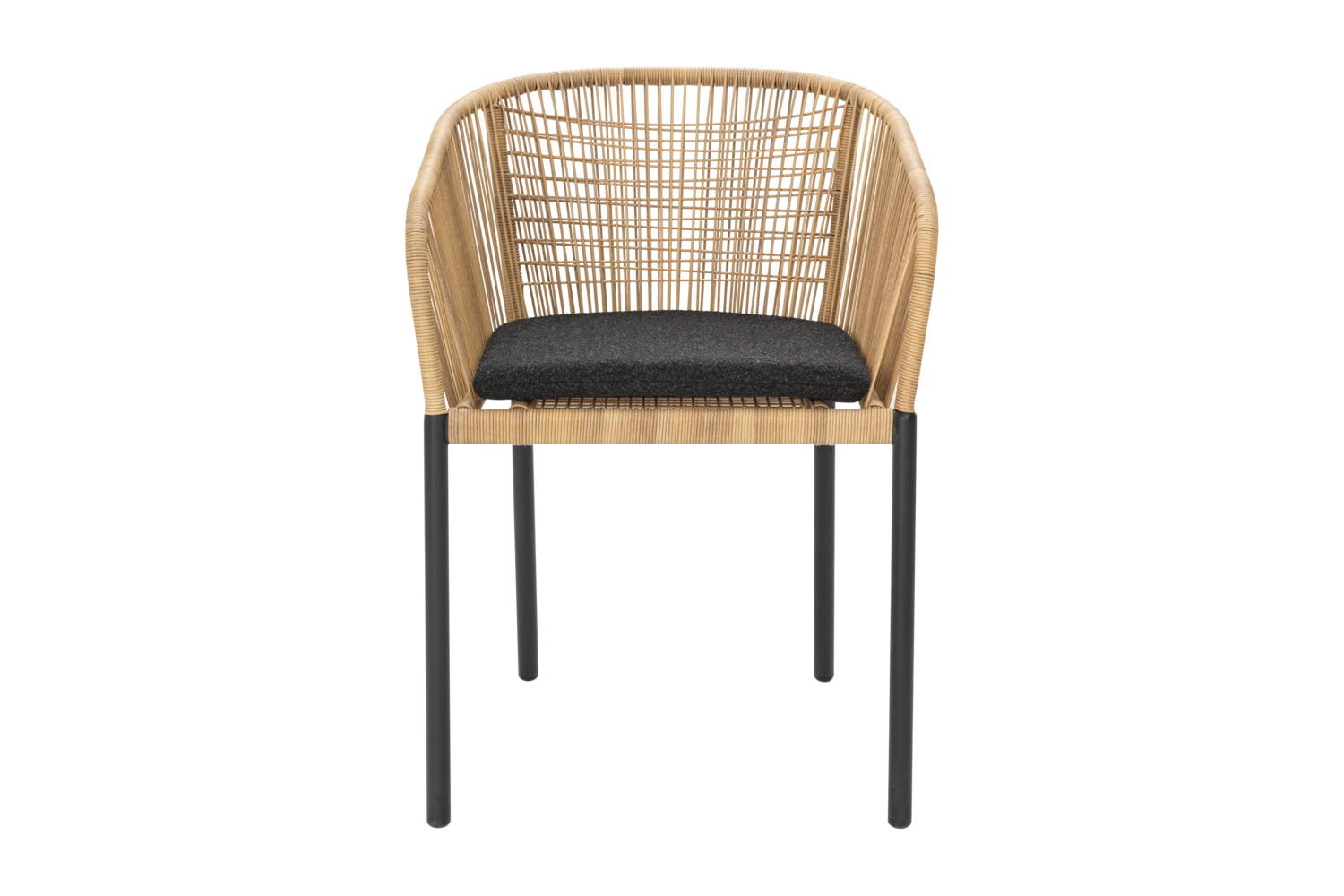 Delta karmstol Svart/Teddy Black