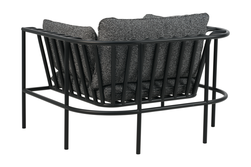 Collier fåtölj Svart/Teddy Ant