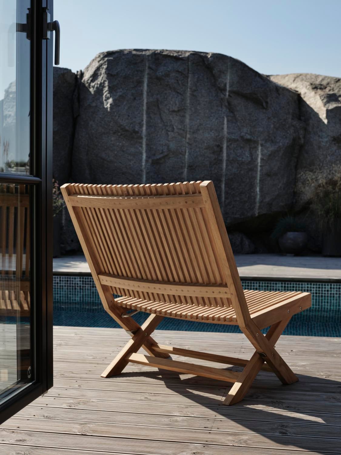 Julita loungefåtölj Natur