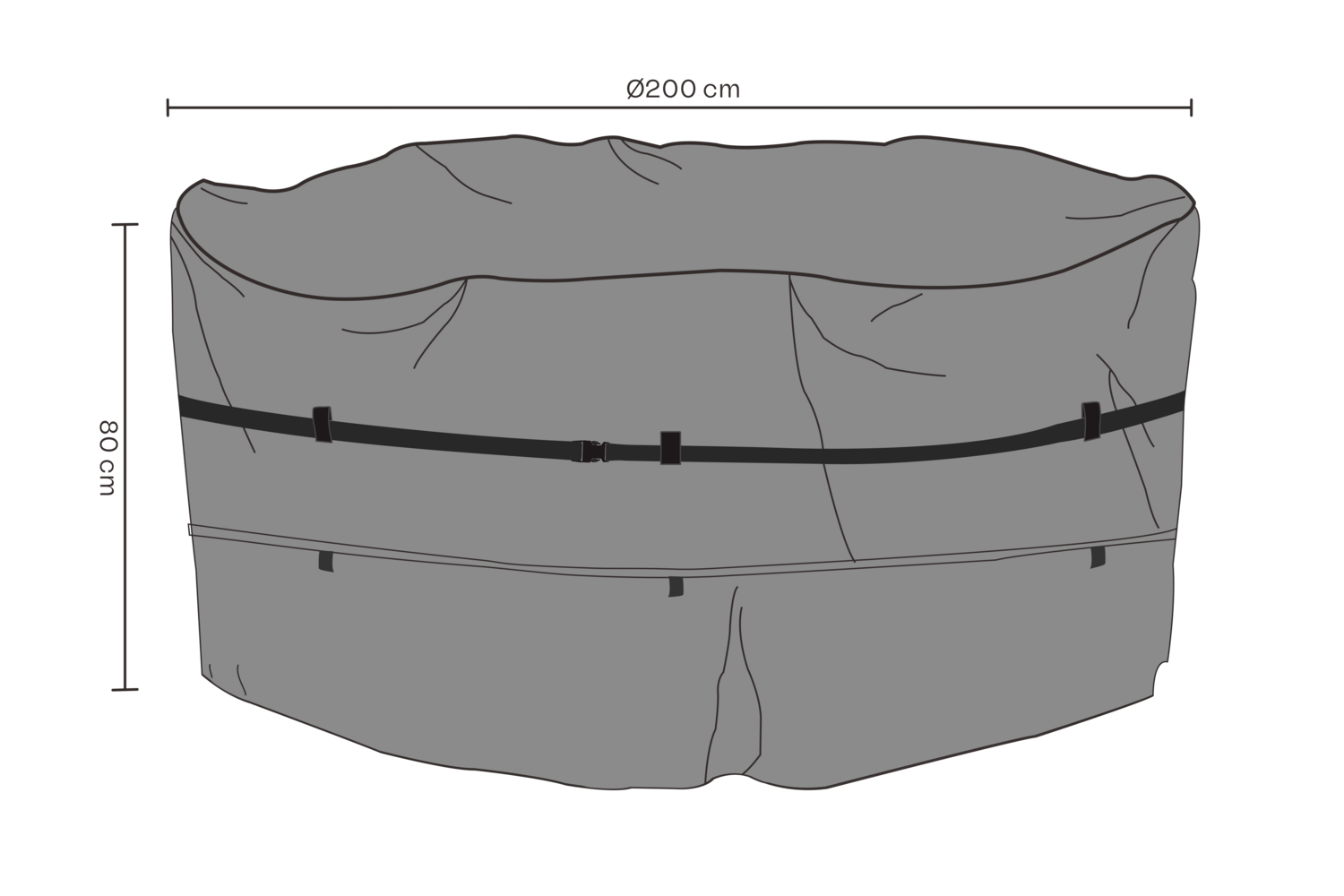 Möbelskydd matgrupp Svart - Andas