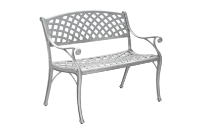 Arras 2-sitssoffa Aluminium