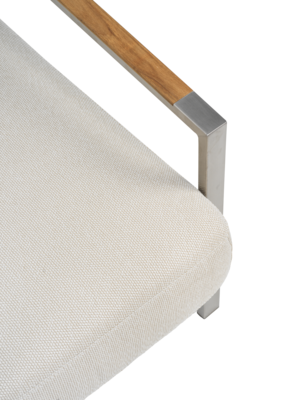 Naos fåtölj Stainless Steel/Dot Beige