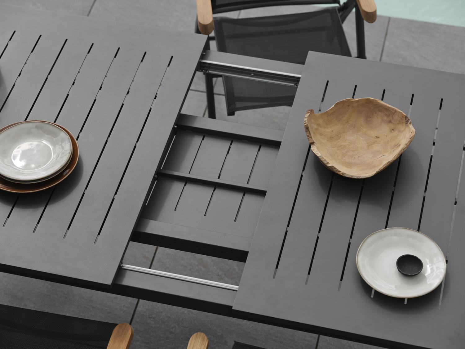 Lomma matbord Antracit