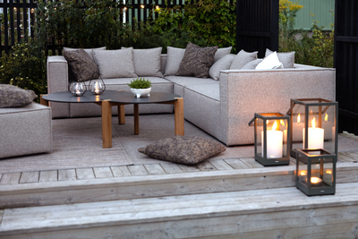 Domino soffbord Antracit/Teak