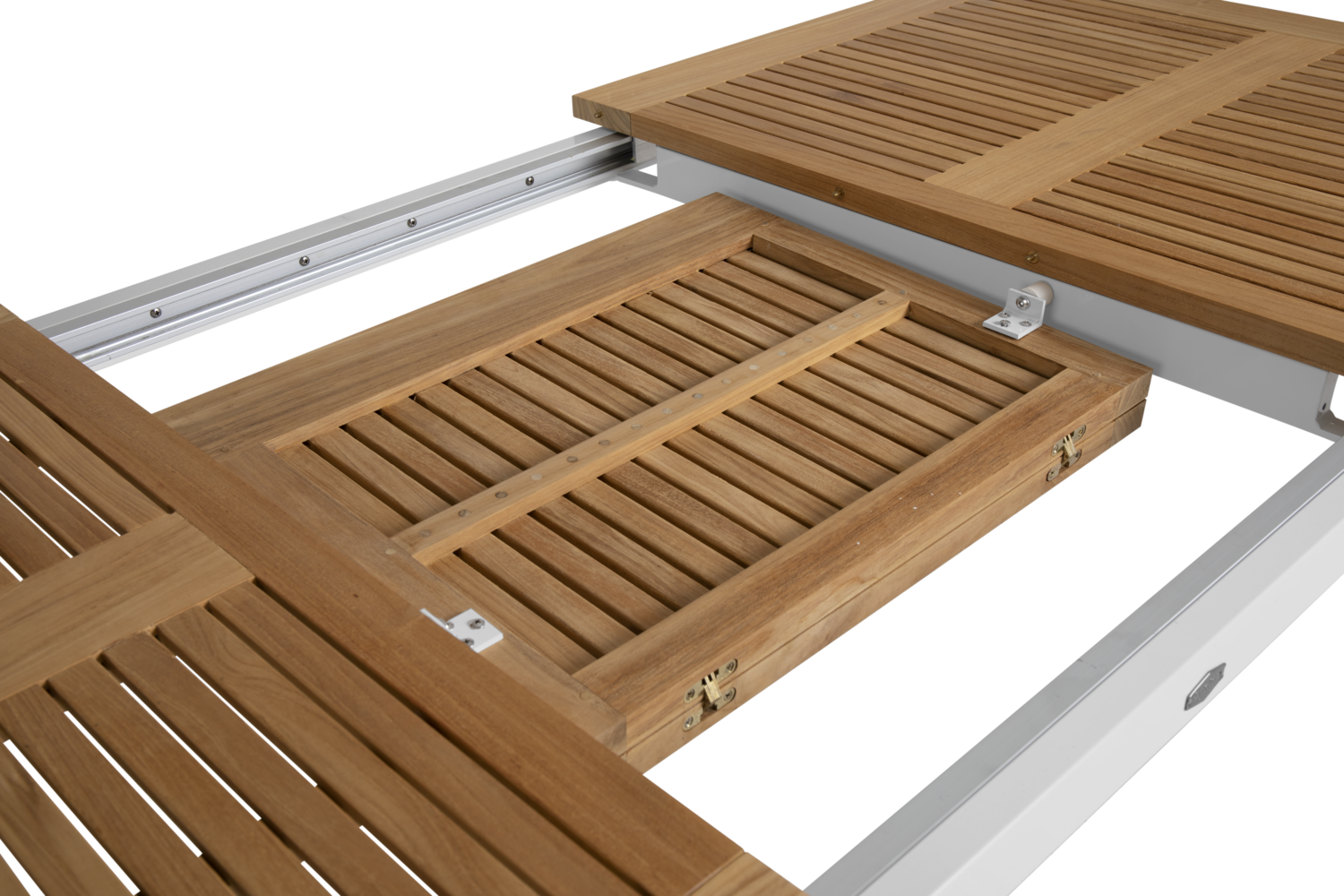 Lyon matbord Vit/teak