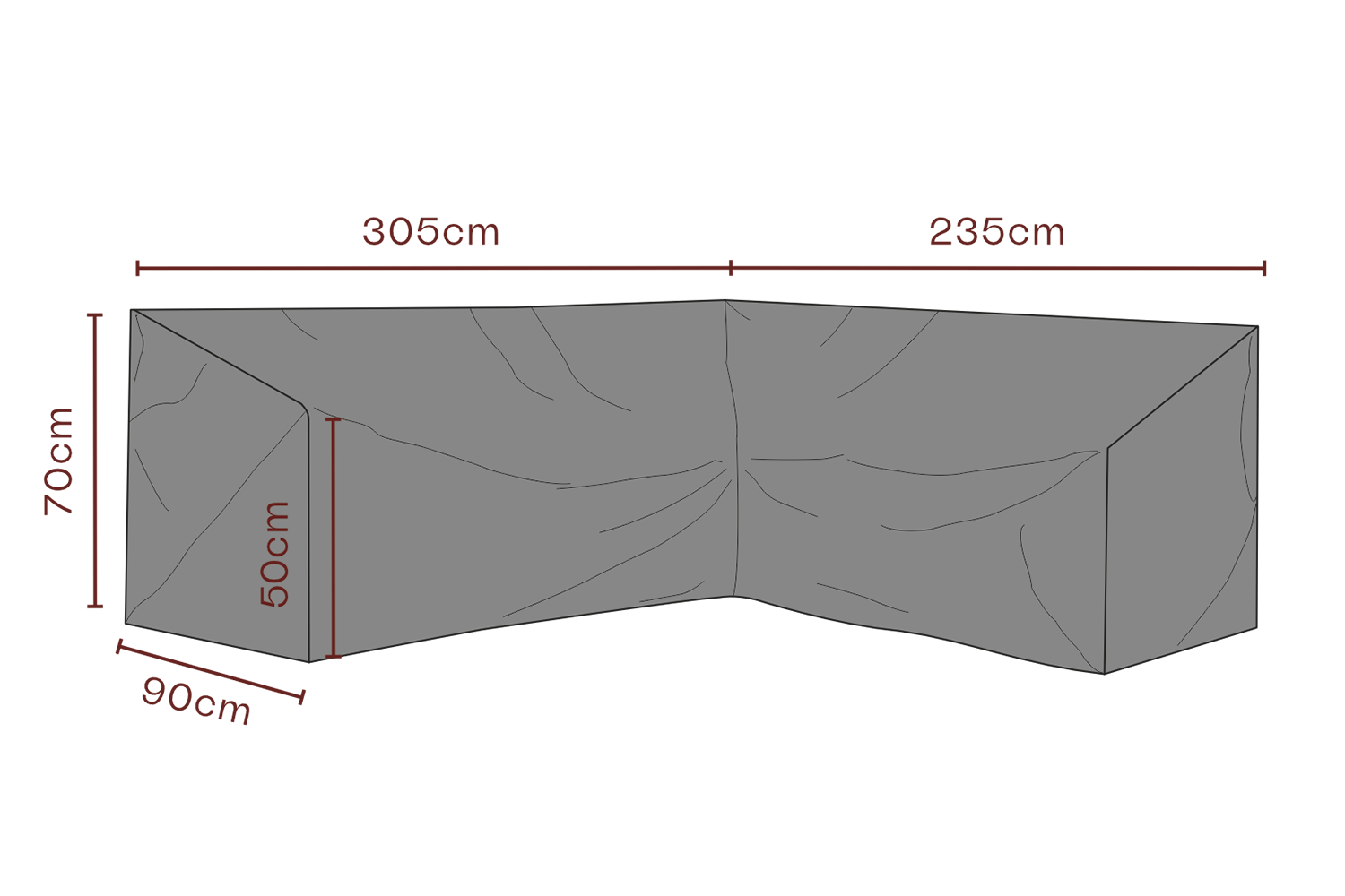 Möbelskydd hörnsoffa Svart - Andas