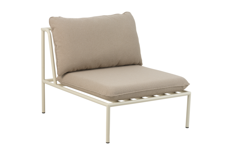 Collier mittdel Pearl White/Teddy Beige