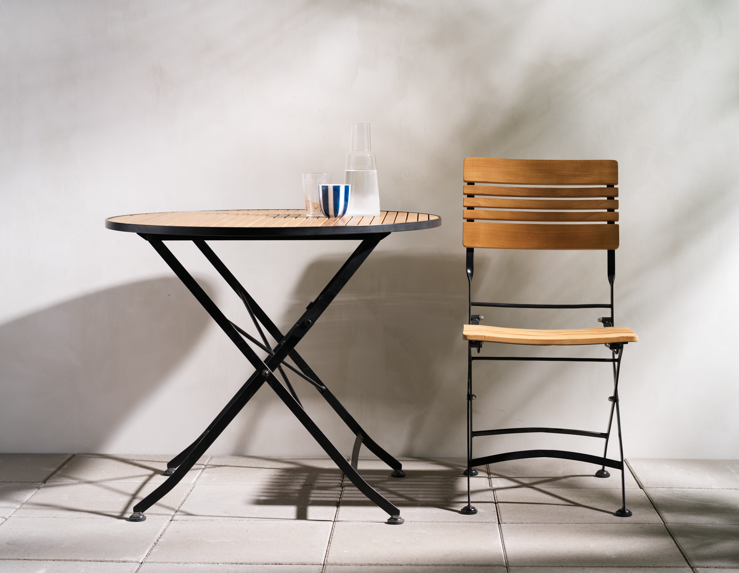 Brewer matstol Svart/teak