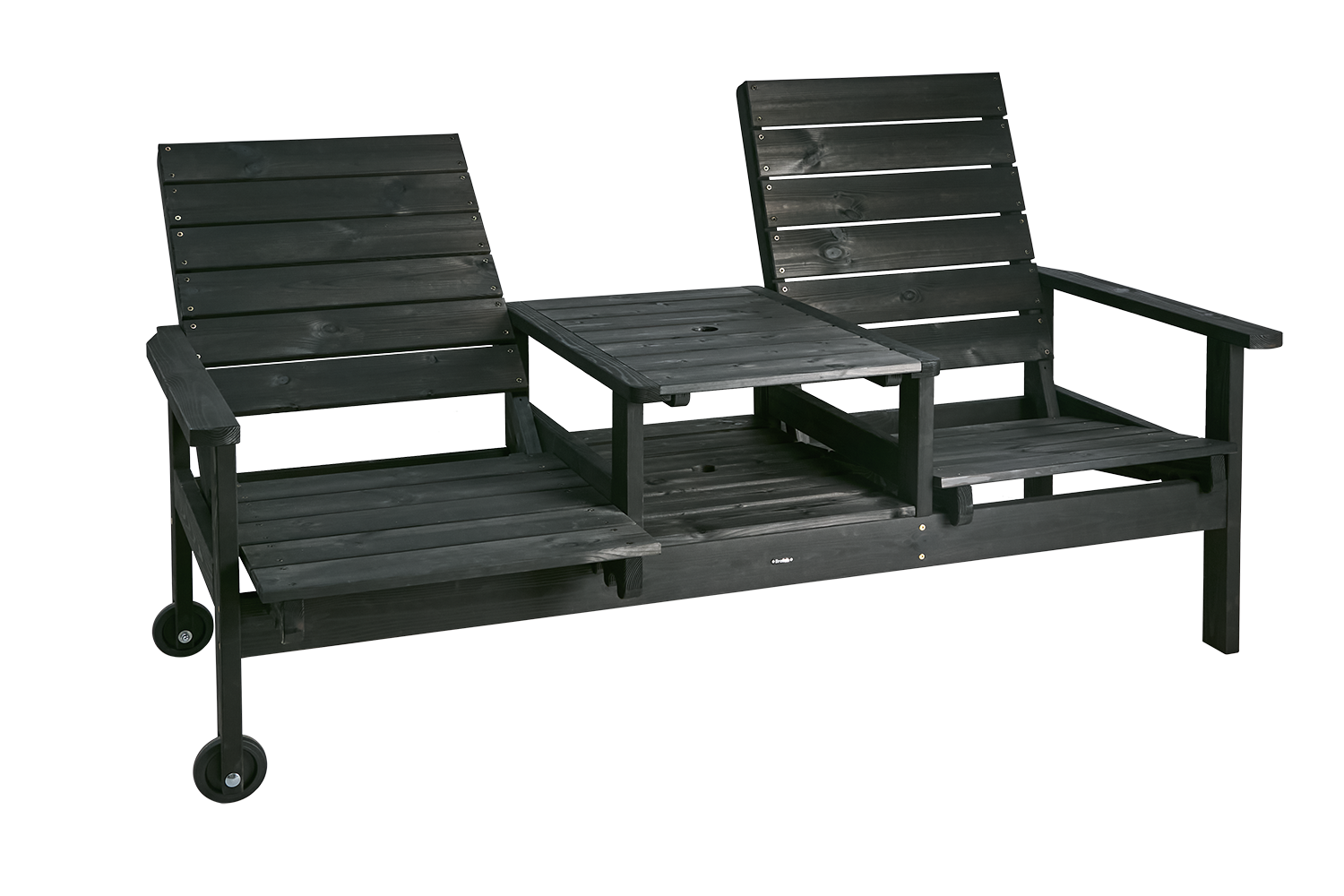 Du & Ja 2-sitssoffa Svart