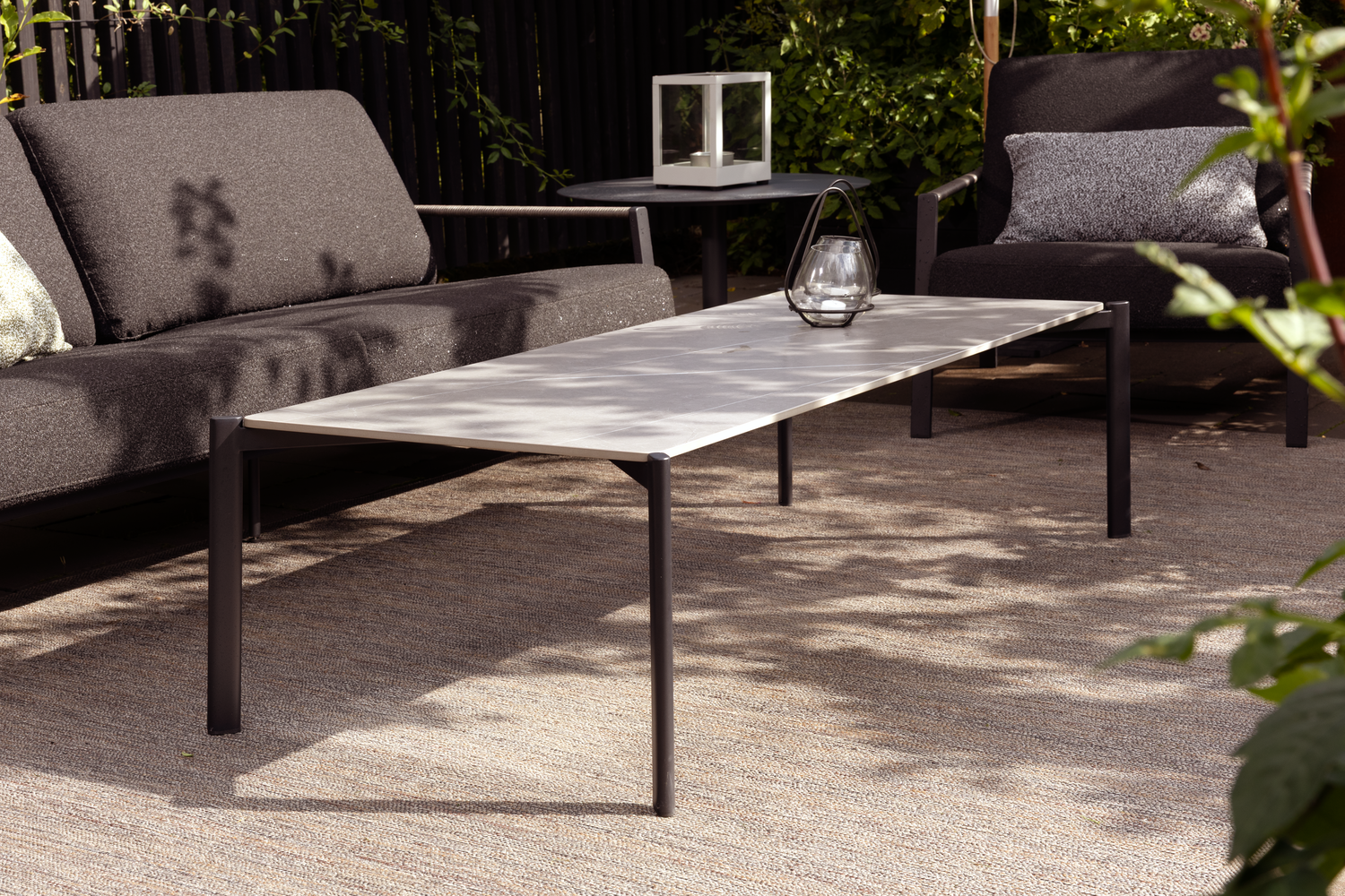 Lyra 2,5-sits soffa Svart/Teddy Black