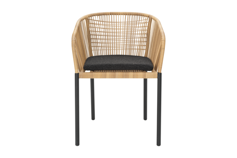 Delta karmstol Svart/Teddy Black