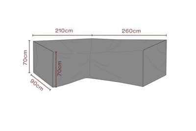 Möbelskydd hörnsoffa Svart