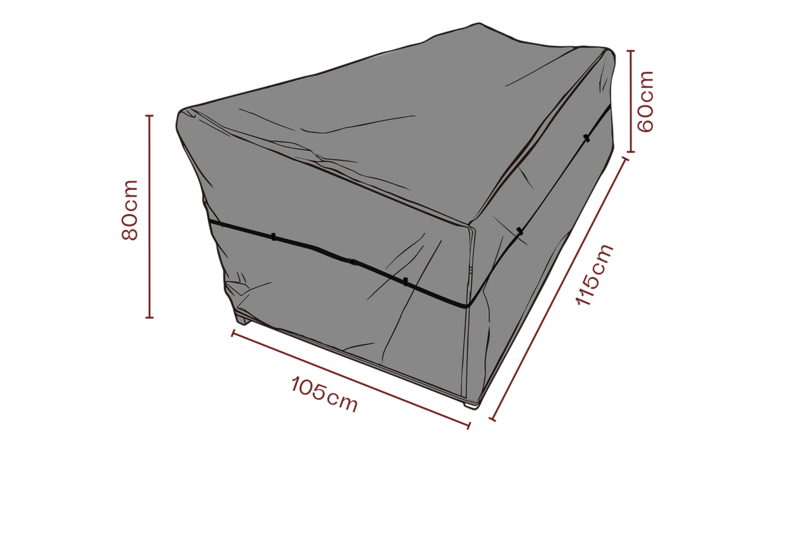 Möbelskydd fåtölj Svart