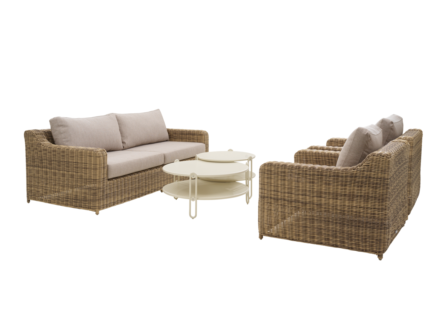 Glendon fåtölj Rustic/Beige