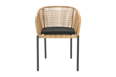 Delta karmstol Antracit/Teddy Black