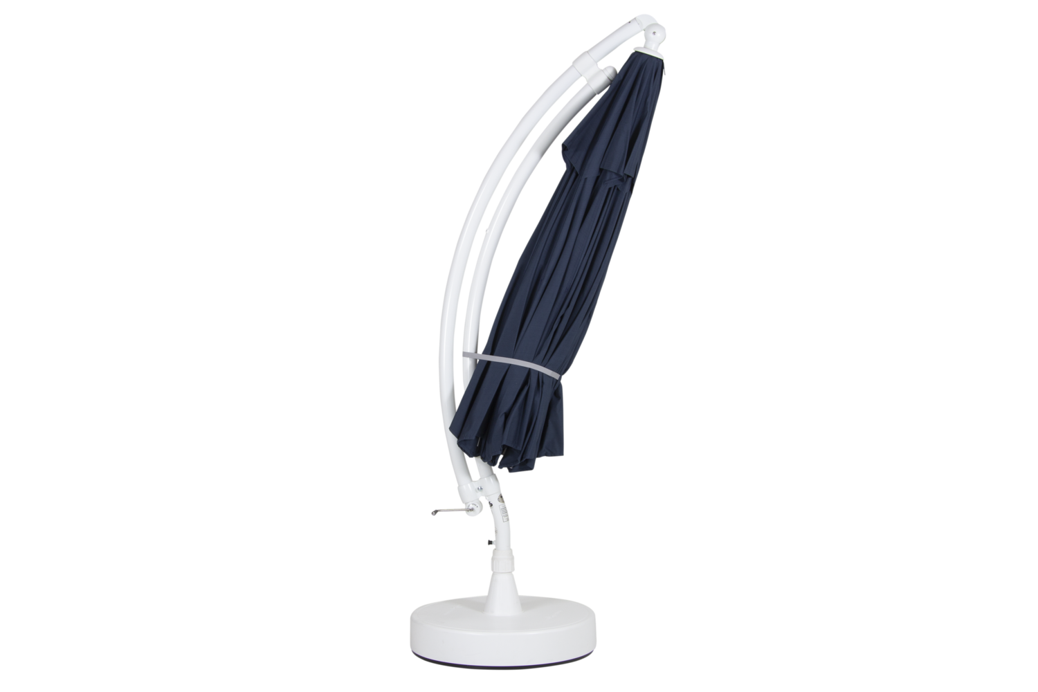 Easy Sun frihängande parasoll Vit/blå