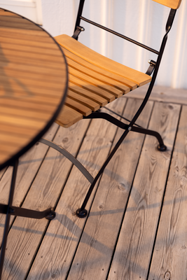 Brewer matstol Svart/teak