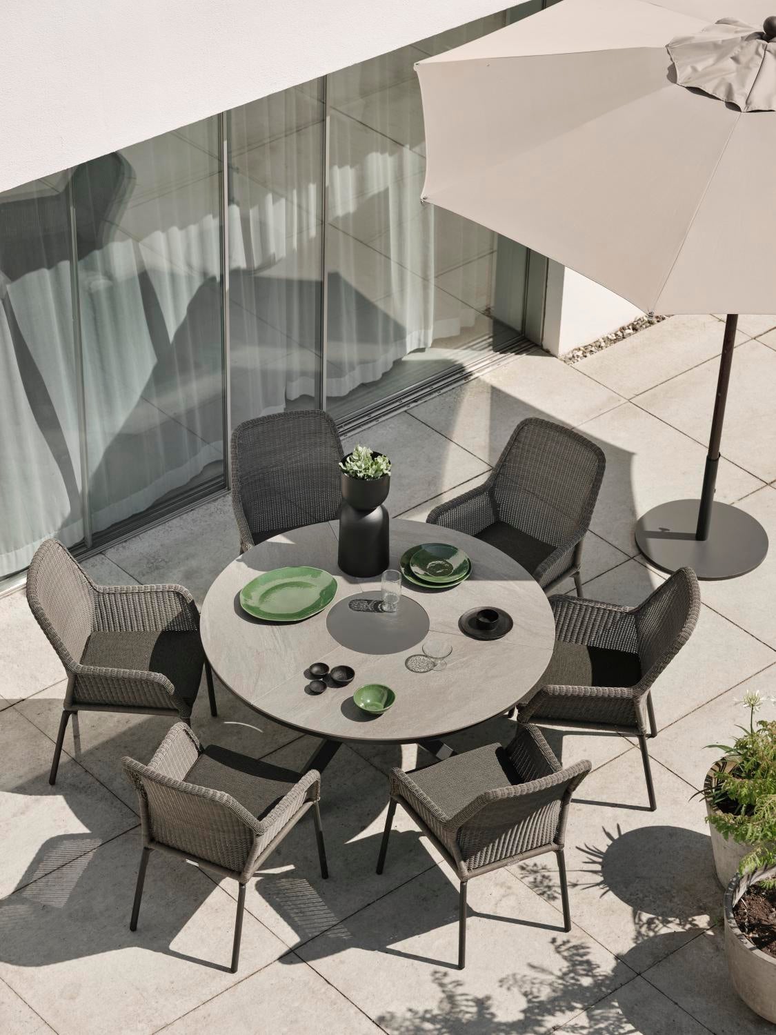 Flat parasollfot, 45 kg Antracit