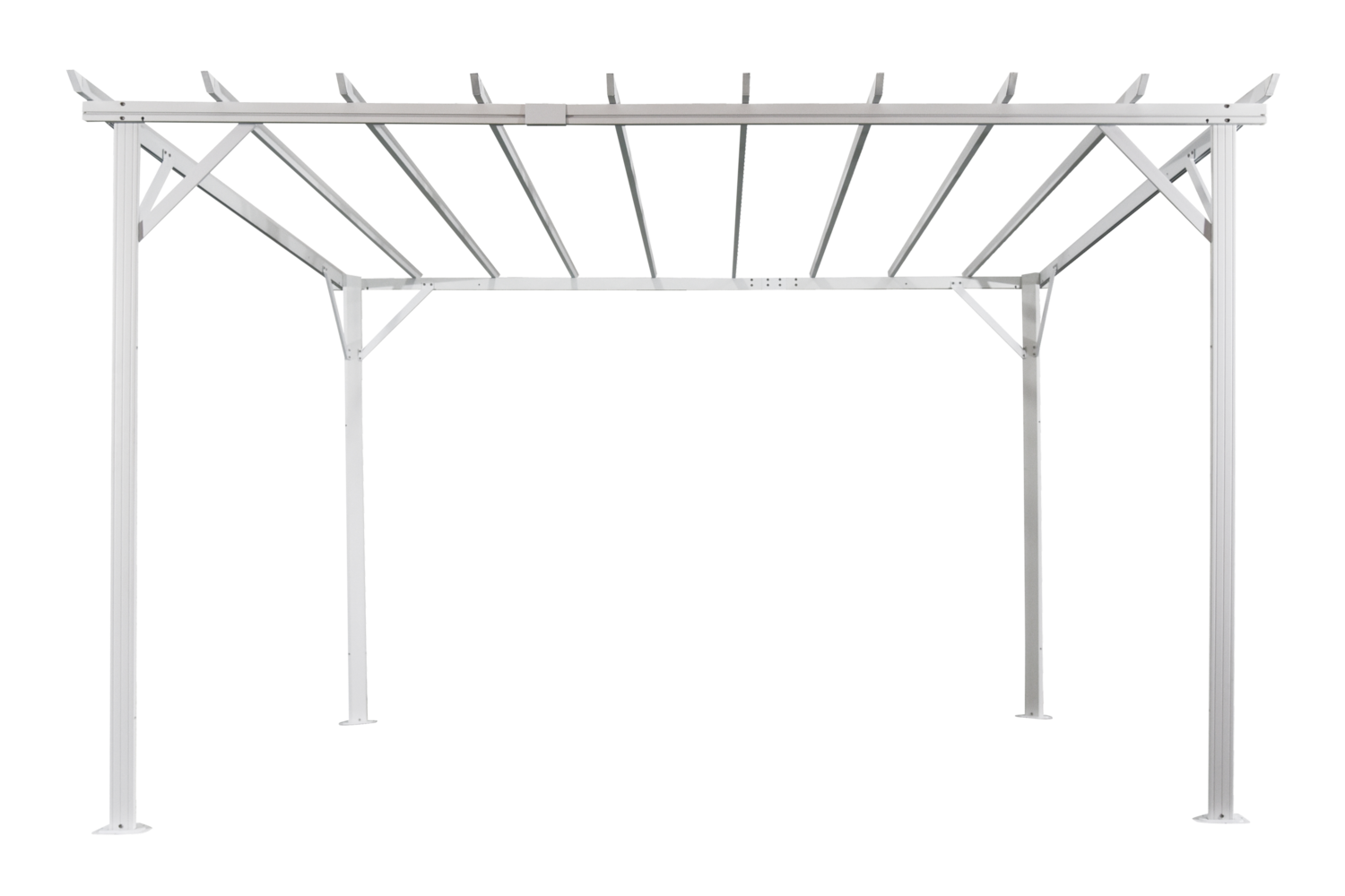 Piode pergola Vit/Grå