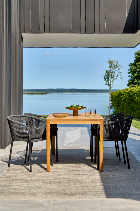 Delta karmstol Svart/Teddy Black