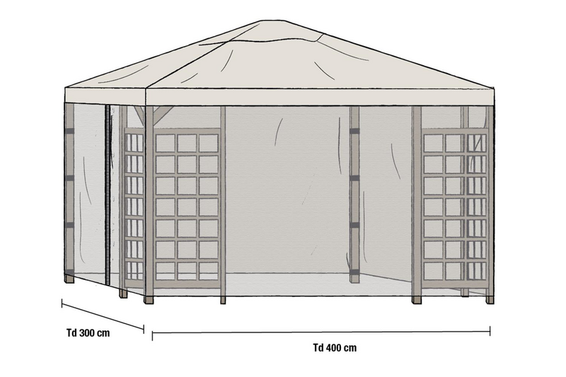 Hov paviljong Grå