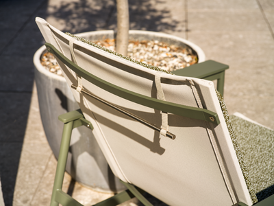 Soro loungefåtölj Nordic Green/Teddy Verde