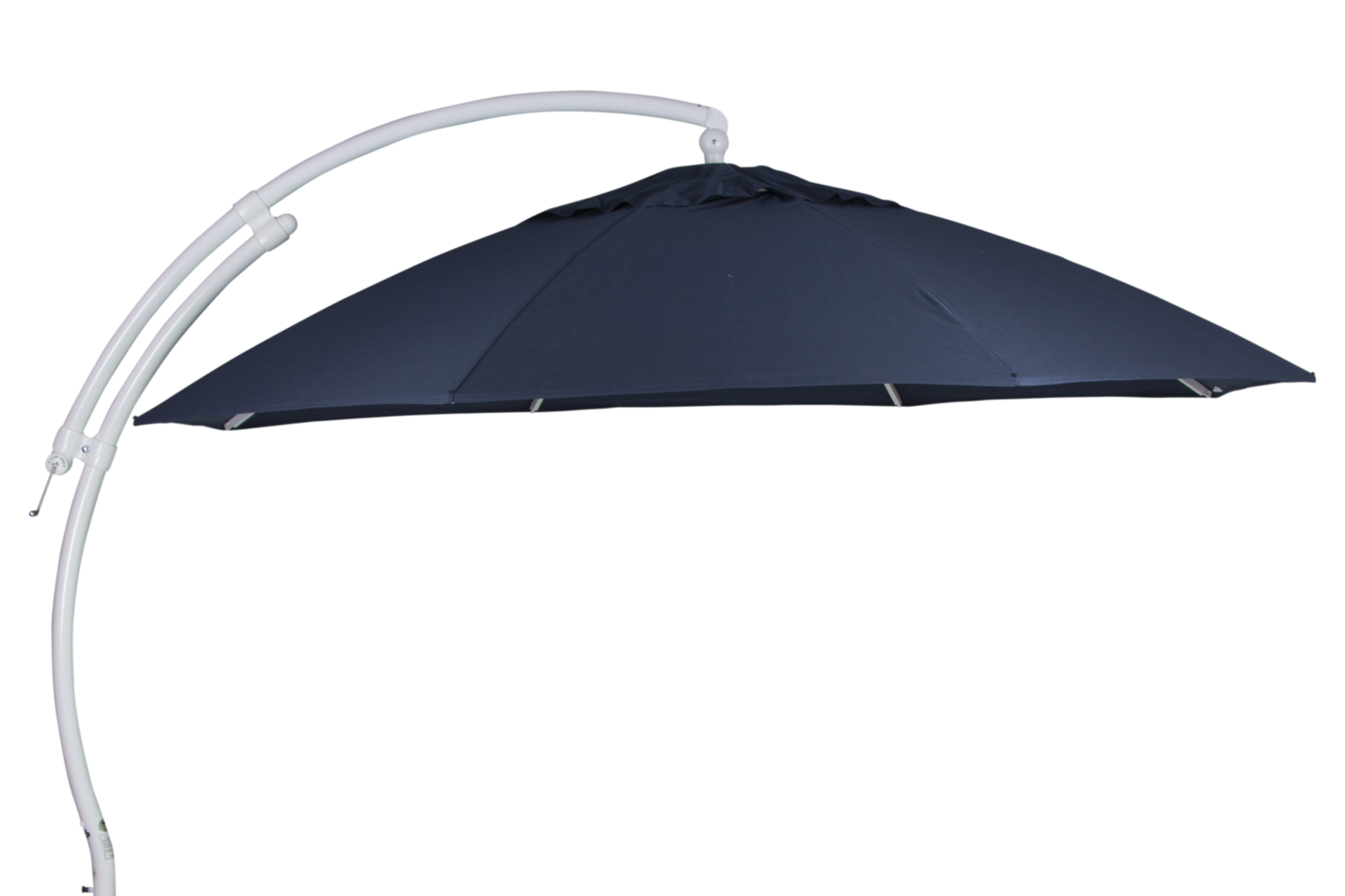 Easy Sun frihängande parasoll Vit/blå