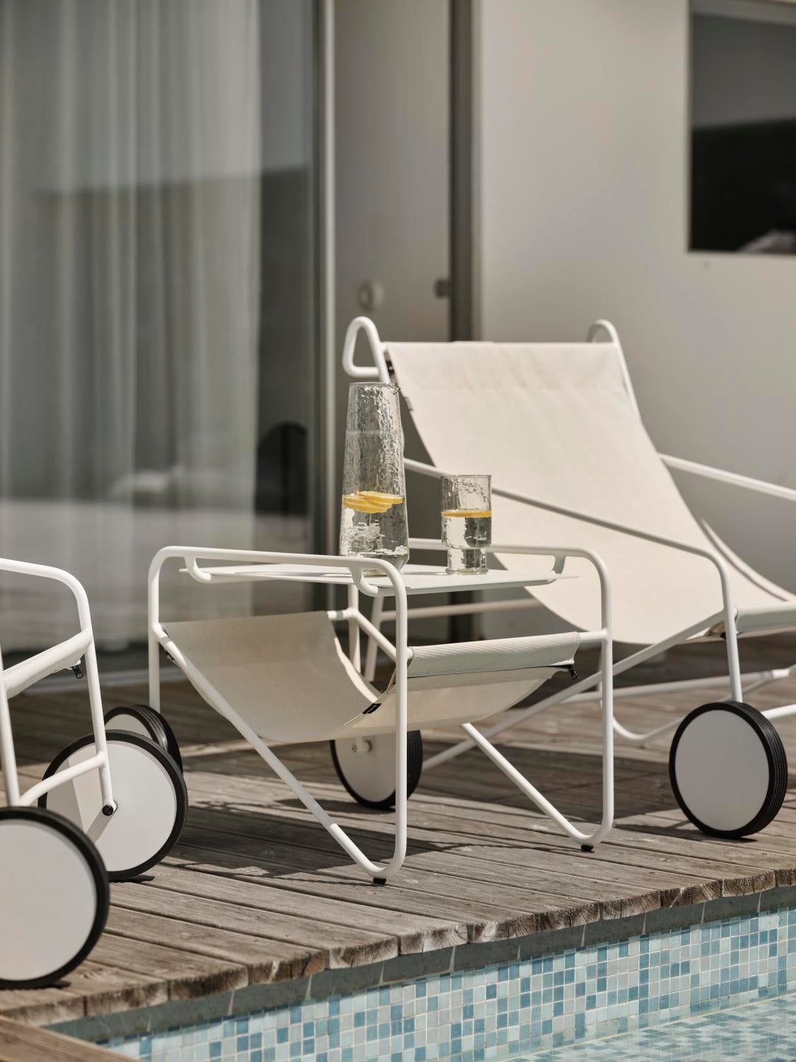 Poul Chair loungefåtölj Vit/Off-white