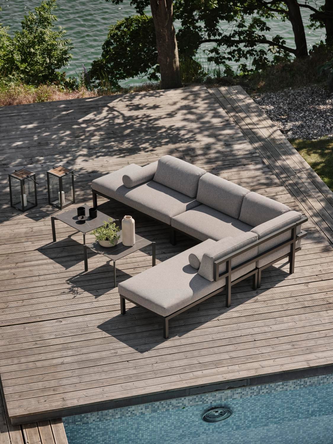 Hallavara soffbord Antracit/Grå