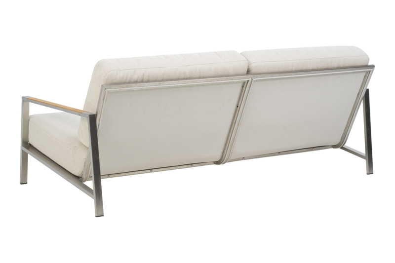 Naos 2,5-sits soffa Stainless Steel/Dot Beige