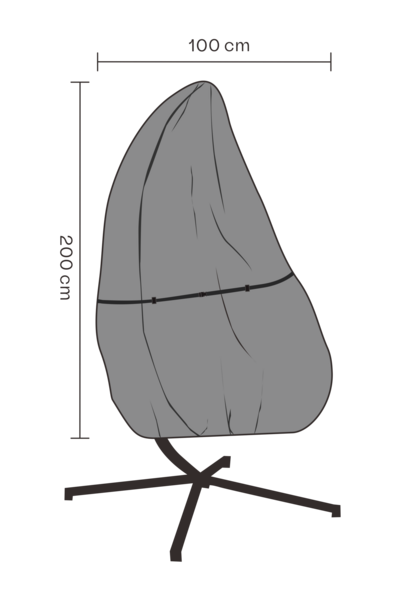 Möbelskydd hänggunga Svart - Vattentät