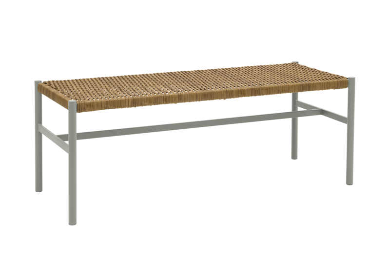 DK bänk Light Grey/Natur