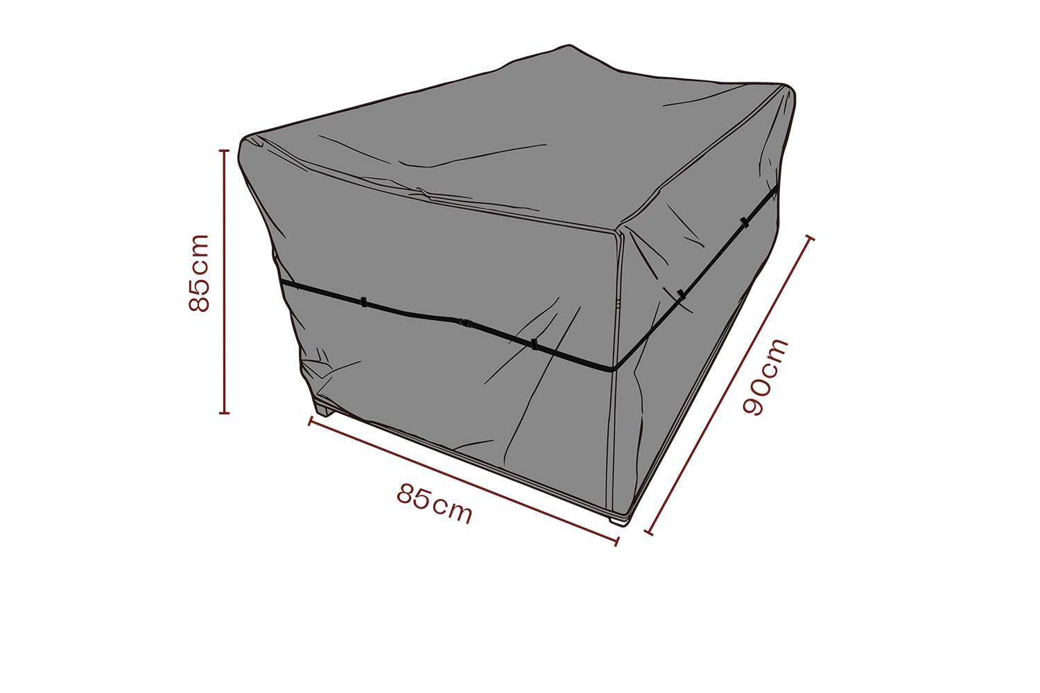 Möbelskydd fåtölj Svart - Andas