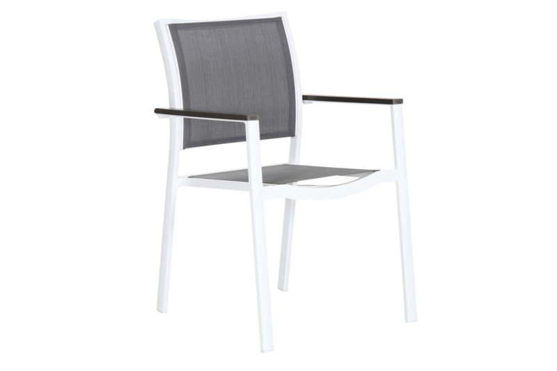 Scilla karmstol Vit/grå